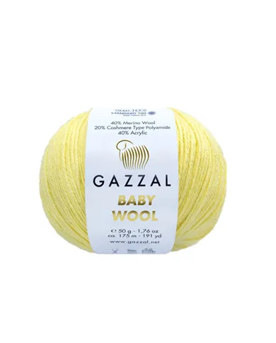 Gazzal Baby Wool, 833 лимонний Gazzal Baby Wool, 833 лимонний