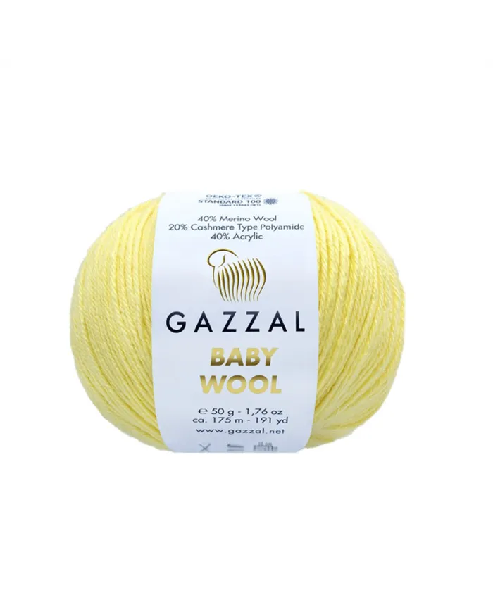Gazzal Baby Wool, 833 лимонний