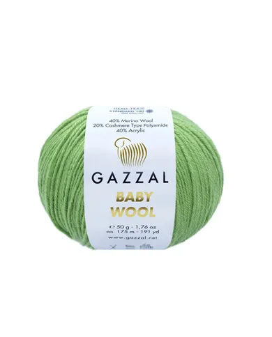 Gazzal Baby Wool, 838 зелений Gazzal Baby Wool, 838 зелений