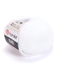 YarnArt Jeans, 62 білосніжний