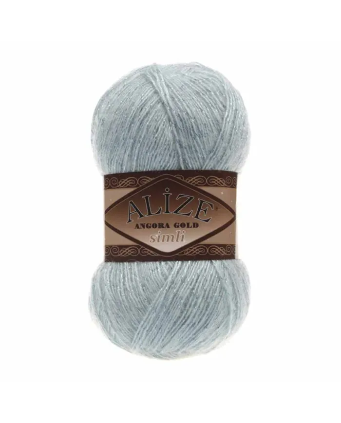 Alize Angora Gold Simli, 114 казково-блакитний