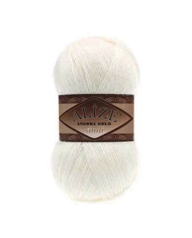 Alize Angora Gold Simli, 62 молочний Alize Angora Gold Simli, 62 молочний
