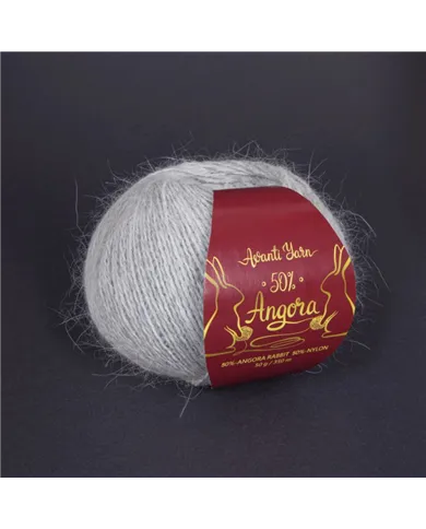Avanti Yarn Angora 50%, 36/902 сірий меланж Avanti Yarn Angora 50%, 36/902 сірий меланж