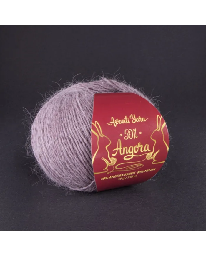 Avanti Yarn Angora 50%, 52 пепелясто-лиловий