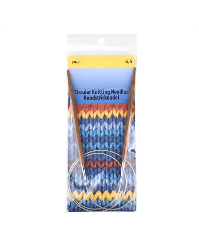 Спиці кругові бамбукові, Китай, 5,5*80