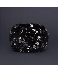 Королівська паєтка, 06 чорний, паєтка срібна