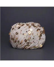 Королівська паєтка, 22 білий, паєтка золота