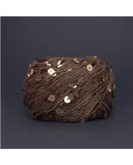 Королівська паєтка, 33 коричневий, паєтка золота