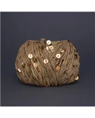 Королівська паєтка, 34 беж, паєтка золото