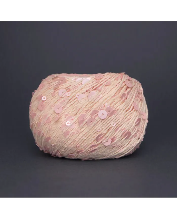 Королівська паєтка, 66 світло-рожевий, паєтка в тон