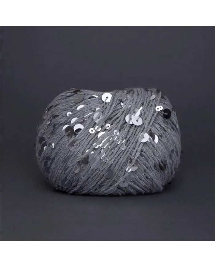 Королівська паєтка, 72 сірий, паєтка в тон