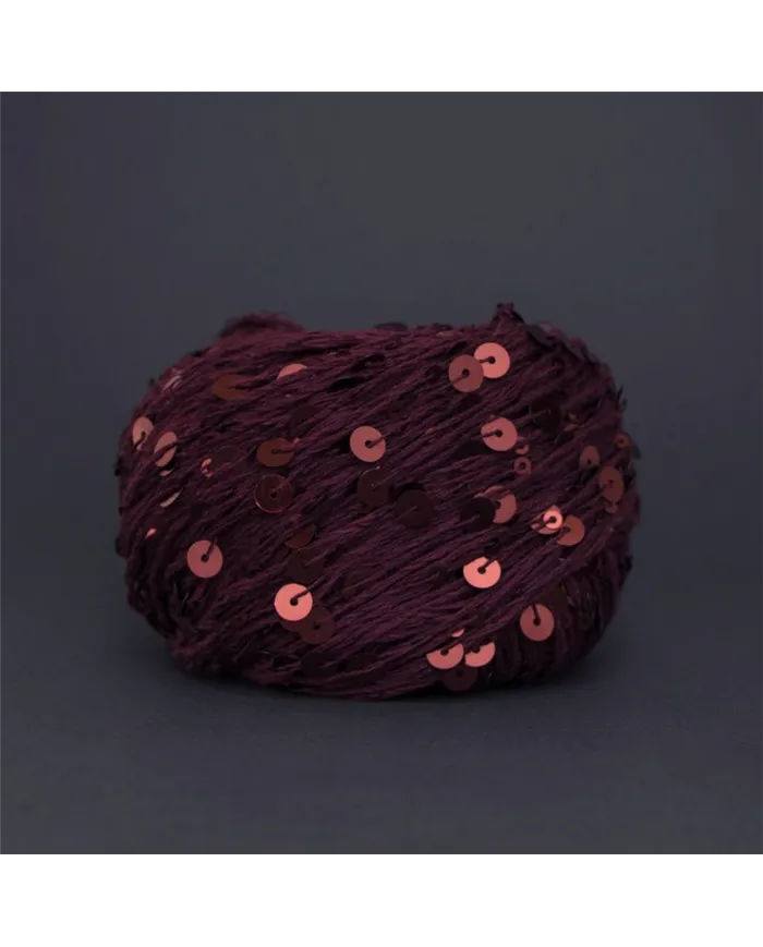 Королівська паєтка, 88 бордо, паєтка в тон