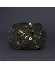 Королівська паєтка, 127 темний хакі, паєтки в тон