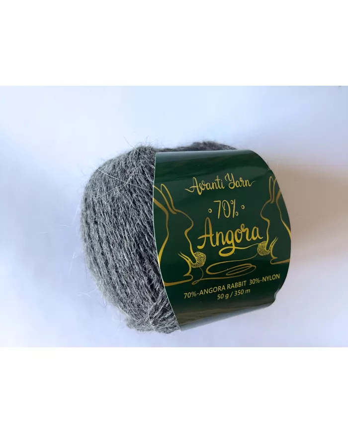 Avanti Yarn Angora 70%, 923 темно-сірий
