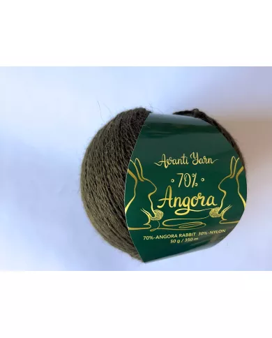 Avanti Yarn Angora 70%, 906 хакі Avanti Yarn Angora 70%, 906 хакі