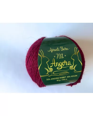 Avanti Yarn Angora 70%, 915 бургунд Avanti Yarn Angora 70%, 915 бургунд