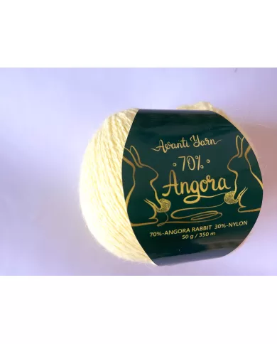 Avanti Yarn Angora 70%, 956 світло-жовтий Avanti Yarn Angora 70%, 956 світло-жовтий