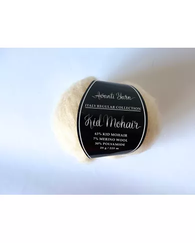 Kid Mohair Italy,122 світло-бежевий Kid Mohair Italy,122 світло-бежевий