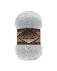 Alize Angora Gold Simli, 514, блакитний лід