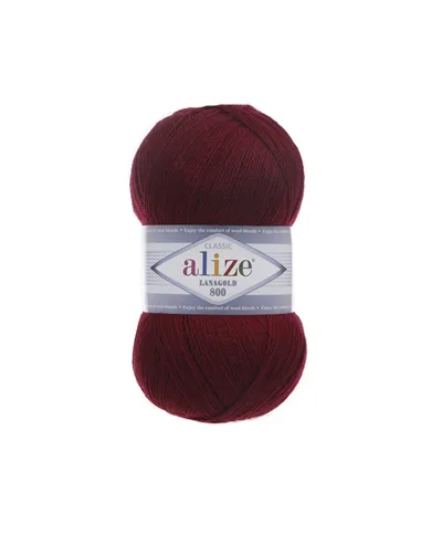 Alize Lanagold 800, 57, бордовий Alize Lanagold 800, 57, бордовий