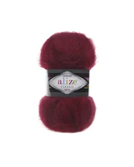 Alize Mohair Classic,57, бордовий