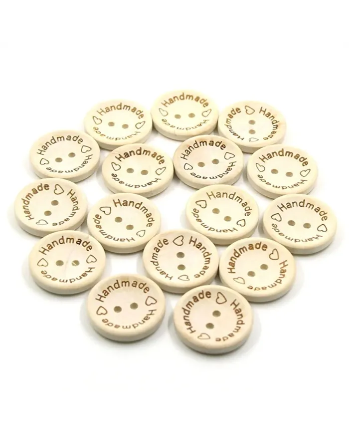 Гудзики дерев'яні "Handmade"
