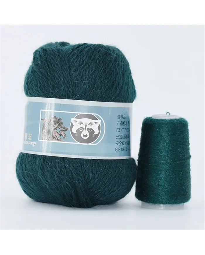 Пух норки, 805, темно-зелений