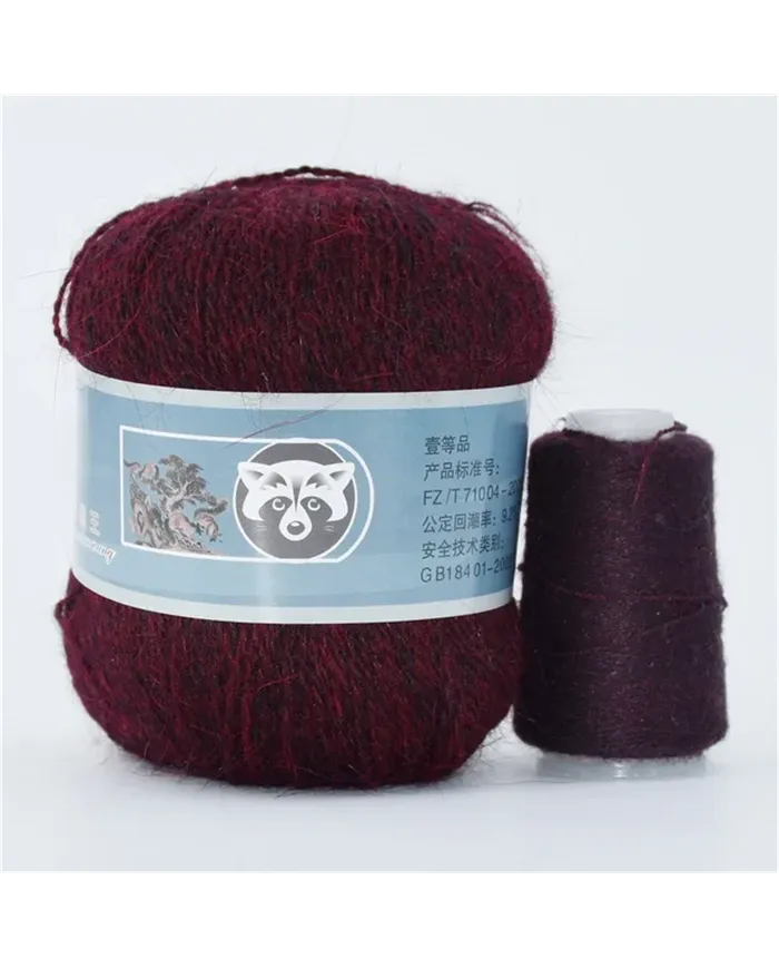 Пух норки, 822, бордовий