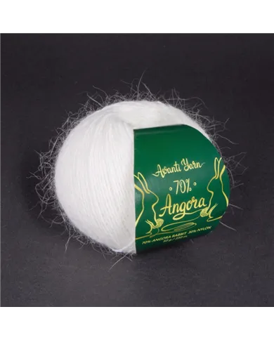 Avanti Yarn Angora 70%, 901, білий Avanti Yarn Angora 70%, 901, білий