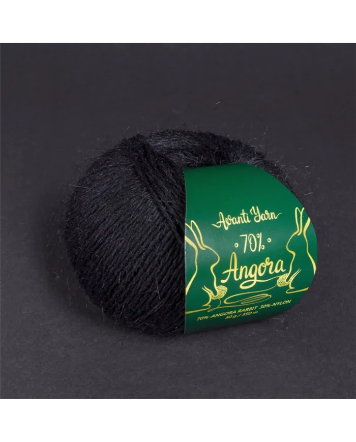 Avanti Yarn Angora 70%, 905, чорний
