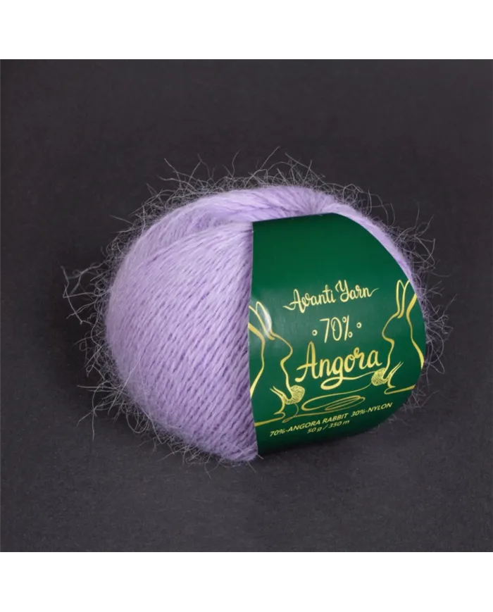 Avanti Yarn Angora 70%, 917, ліловий