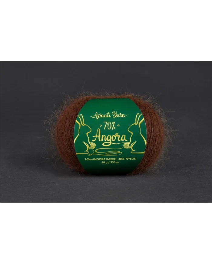 Avanti Yarn Angora 70%, 950, шоколад