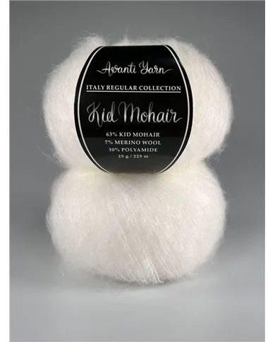 Kid Mohair Italy, 150, білий Kid Mohair Italy, 150, білий