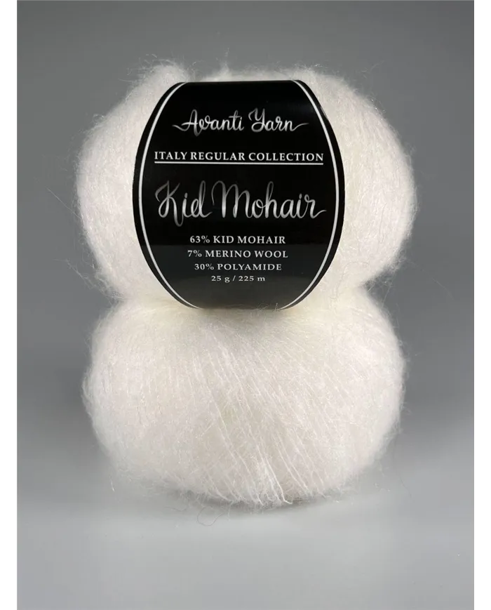 Kid Mohair Italy, 150, білий