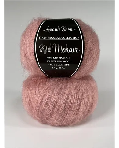 Kid Mohair Italy, 111, темна пудра Kid Mohair Italy, 111, темна пудра