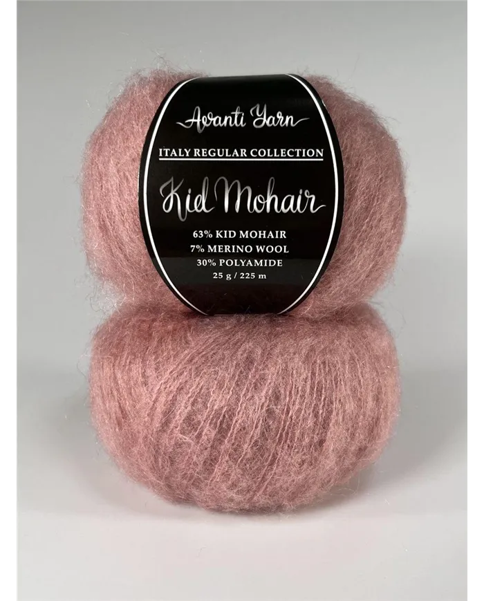 Kid Mohair Italy, 111, темна пудра