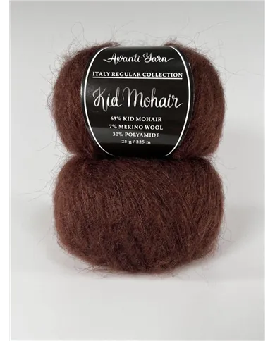 Kid Mohair Italy, 121, коричневий Kid Mohair Italy, 121, коричневий