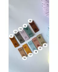Бірка замшева "Made with love", 5х2 см Бірка замшева "Made with love", 5х2 см