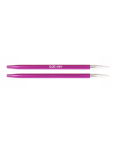 Спиці знімні короткі Zing KnitPro, 5.00 мм Спиці знімні короткі Zing KnitPro, 5.00 мм