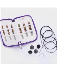 Набір укорочених дерев’яних знімних спиць Deluxe Symfonie Wood KnitPro