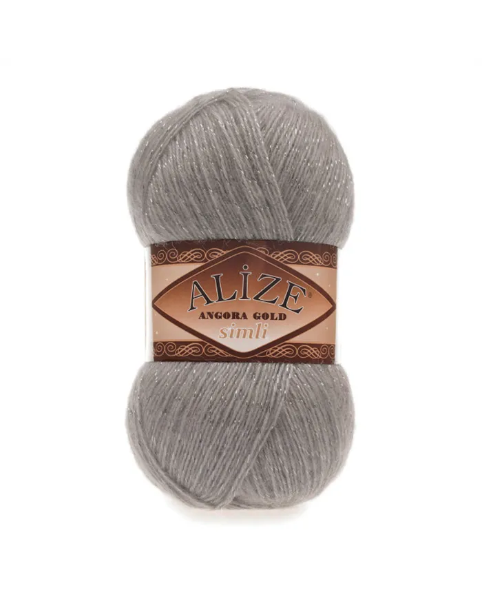 Alize Angora Gold Simli, 283, сірий
