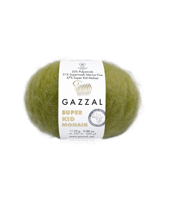 Gazzal Super Kid Mohair, 64422 фісташка Gazzal Super Kid Mohair, 64422 фісташка