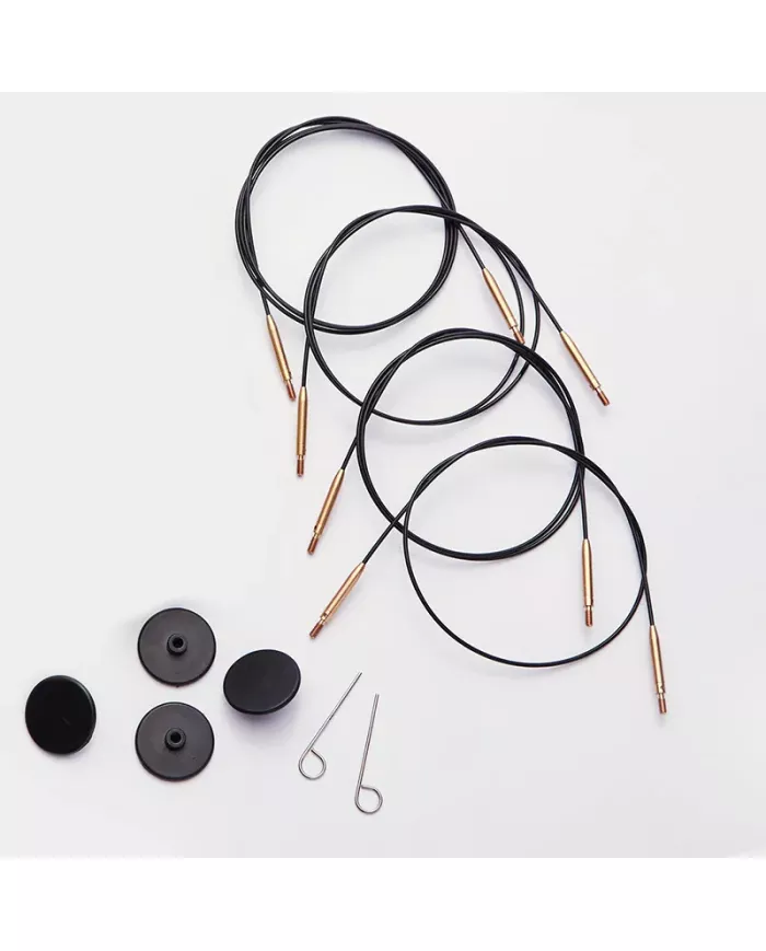 Кабель чорний 126 см для створення кругових спиць довжиною 150 см KnitPro