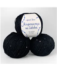 Мікропаєтка, 08, чорний, паєтка в тон Мікропаєтка, 08, чорний, паєтка в тон