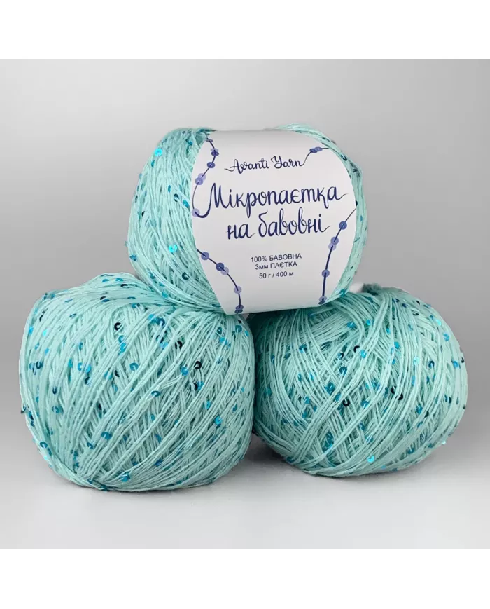 Мікропаєтка, 037, м'ята, паєтка в тон Мікропаєтка, 037, м'ята, паєтка в тон