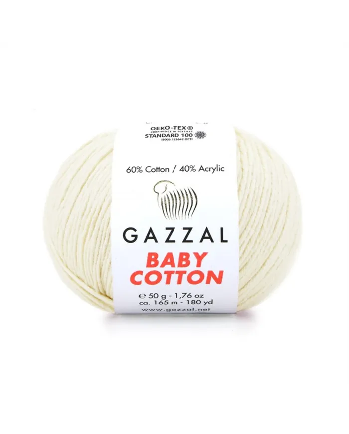 Gazzal Baby Cotton, 3437 молочний Gazzal Baby Cotton, 3437 молочний