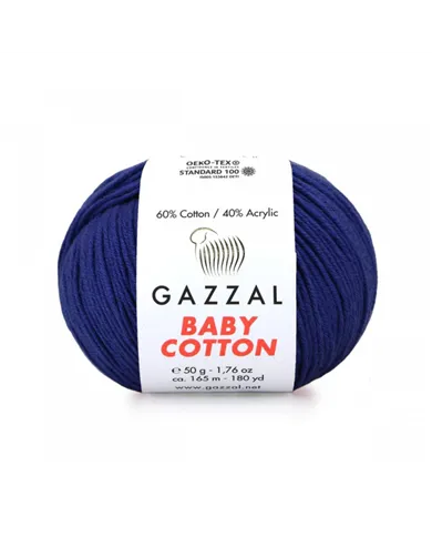 Gazzal Baby Cotton, 3438 темно-синій Gazzal Baby Cotton, 3438 темно-синій