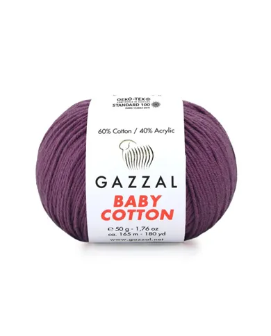 Gazzal Baby Cotton, 3441 баклажан Gazzal Baby Cotton, 3441 баклажан