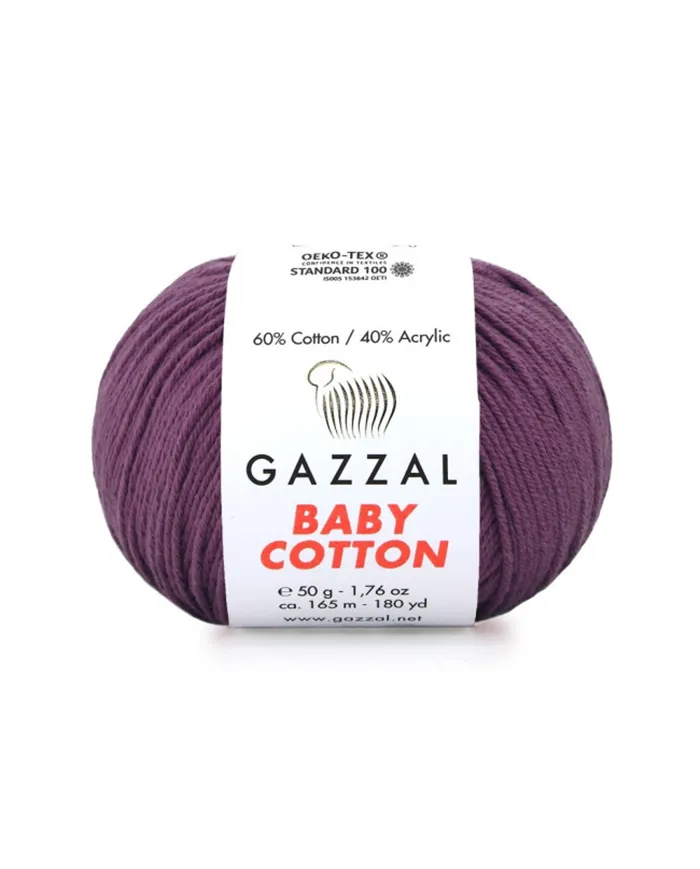 Gazzal Baby Cotton, 3441 баклажан Gazzal Baby Cotton, 3441 баклажан
