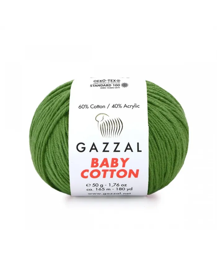 Gazzal Baby Cotton, 3449 сосновий бір Gazzal Baby Cotton, 3449 сосновий бір